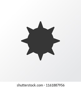 The sun icon symbol. Premium quality isolated solar element in trendy style.