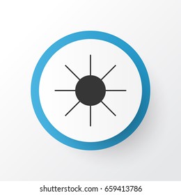 Sun Icon Symbol. Premium Quality Isolated Sunshine Element In Trendy Style.