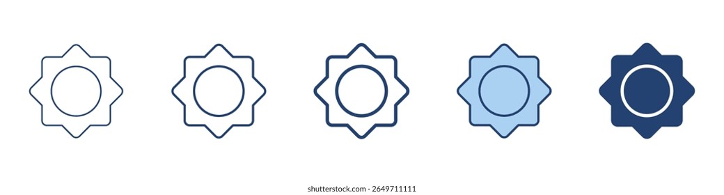 Sonnensymbol Symbolsatz-Kollektion