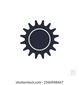 sun icon. sun Symbol sign for mobile concept and web design. Vector icon, Logo illustration, Vector graphics
