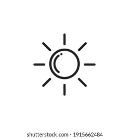 símbolo de símbolo de sol vector