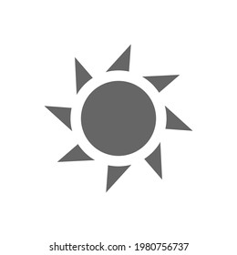 Sun icon symbol simple design.