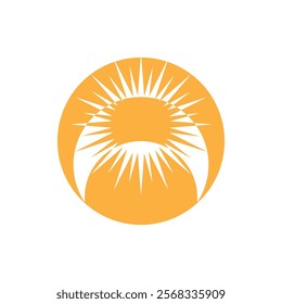 Sun Icon And Symbol Template Illustration