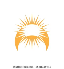 Sun Icon And Symbol Template Illustration