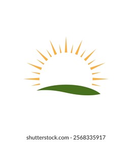 Sun Icon And Symbol Template Illustration