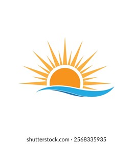 Sun Icon And Symbol Template Illustration
