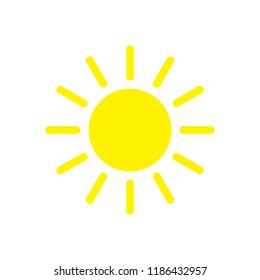 Sun icon symbol vector