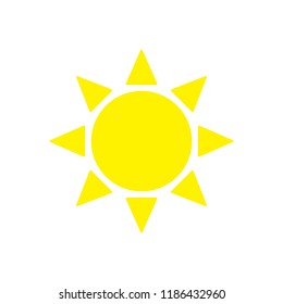 Sun icon symbol vector