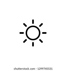 Sun  icon, Sun symbol vector