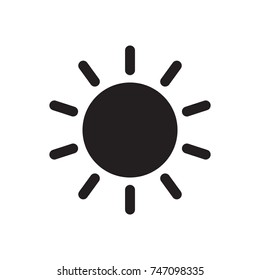 Sun icon symbol vector