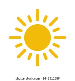 Sun Icon Symbol Vector Design Logo Illustration