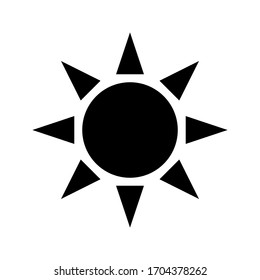 sun icon symbol vector design logo illustration isolated on white background