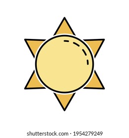 Symbol für Sonnenlicht, Vektorgrafik-Logo