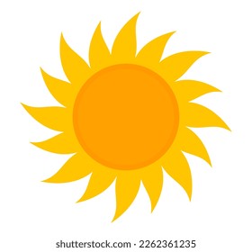 Sun icon symbol. Vector illustration.