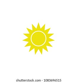 The sun icon template