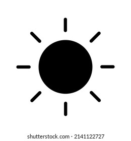 sun icon that uses the current trend style