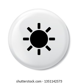 sun icon in trendy flat style isolated on background. sun icon page symbol for your web site design sun icon logo, app, UI. sun icon Vector illustration, EPS10. - Vector