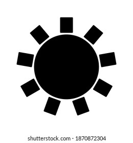 sun icon in trendy flat style isolated on background. sun icon page symbol for your web site design sun icon logo, app, UI. sun icon Vector illustration,