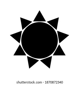 sun icon in trendy flat style isolated on background. sun icon page symbol for your web site design sun icon logo, app, UI. sun icon Vector illustration,