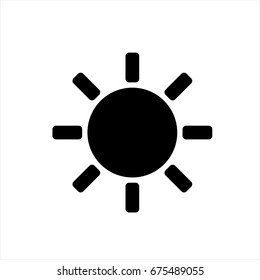 sun icon in trendy flat style isolated on background. sun icon page symbol for your web site design sun icon logo, app, UI. sun icon Vector illustration, EPS10.