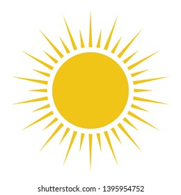 Sun icon. Trendy summer symbol for web, website design, mobile app.