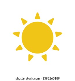 Sun icon. Trendy summer symbol for web, website design, mobile app.