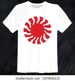 sun icon trendy t-shirt design