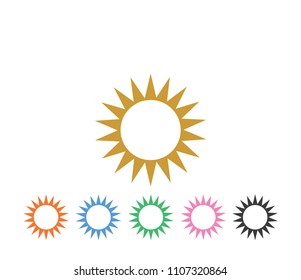 Sun icon. trendy sun vector