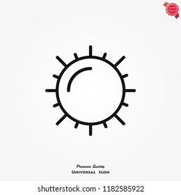 Sun icon. Trendy vector summer symbol