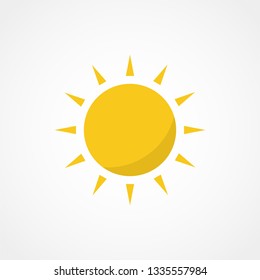 Sun icon. Trendy vector summer symbol for website design, web button, mobile app.