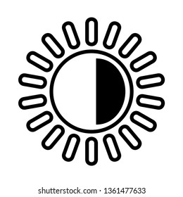 Sun icon. Trendy vector summer symbol for website design, web button, mobile app. - Vector