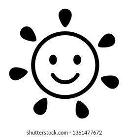 Sun icon. Trendy vector summer symbol for website design, web button, mobile app. - Vector
