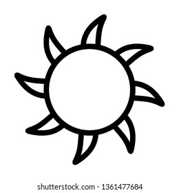Sun icon. Trendy vector summer symbol for website design, web button, mobile app. - Vector