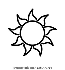 Sun icon. Trendy vector summer symbol for website design, web button, mobile app. - Vector