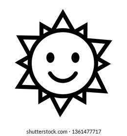 Sun icon. Trendy vector summer symbol for website design, web button, mobile app. - Vector