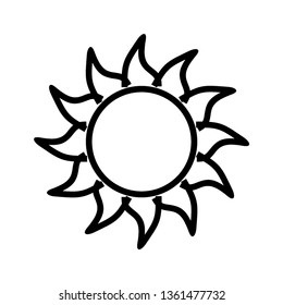 Sun icon. Trendy vector summer symbol for website design, web button, mobile app. - Vector