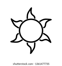 Sun icon. Trendy vector summer symbol for website design, web button, mobile app. - Vector