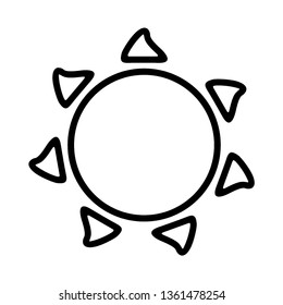 Sun icon. Trendy vector summer symbol for website design, web button, mobile app. - Vector