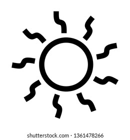 Sun icon. Trendy vector summer symbol for website design, web button, mobile app. - Vector