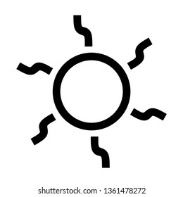 Sun icon. Trendy vector summer symbol for website design, web button, mobile app. - Vector