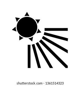Sun icon. Trendy vector summer symbol for website design, web button, mobile app. - Vector