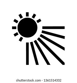 Sun icon. Trendy vector summer symbol for website design, web button, mobile app. - Vector