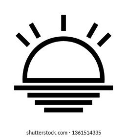 Sun icon. Trendy vector summer symbol for website design, web button, mobile app. - Vector