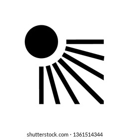 Sun icon. Trendy vector summer symbol for website design, web button, mobile app. - Vector