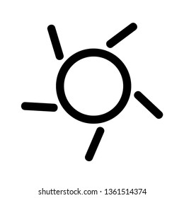 Sun icon. Trendy vector summer symbol for website design, web button, mobile app. - Vector