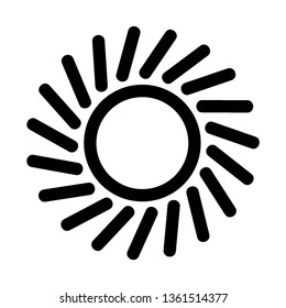 Sun icon. Trendy vector summer symbol for website design, web button, mobile app. - Vector