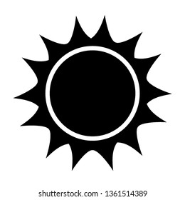 Sun icon. Trendy vector summer symbol for website design, web button, mobile app. - Vector