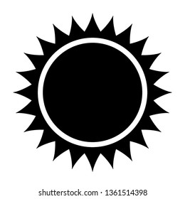Sun icon. Trendy vector summer symbol for website design, web button, mobile app. - Vector