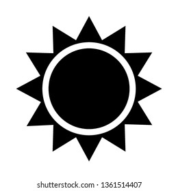 Sun icon. Trendy vector summer symbol for website design, web button, mobile app. - Vector