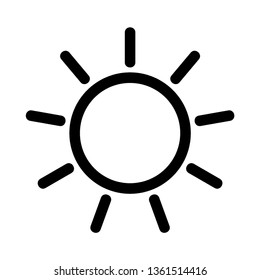 Sun icon. Trendy vector summer symbol for website design, web button, mobile app. - Vector